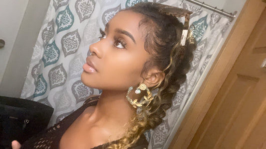 Jade hoop earrings